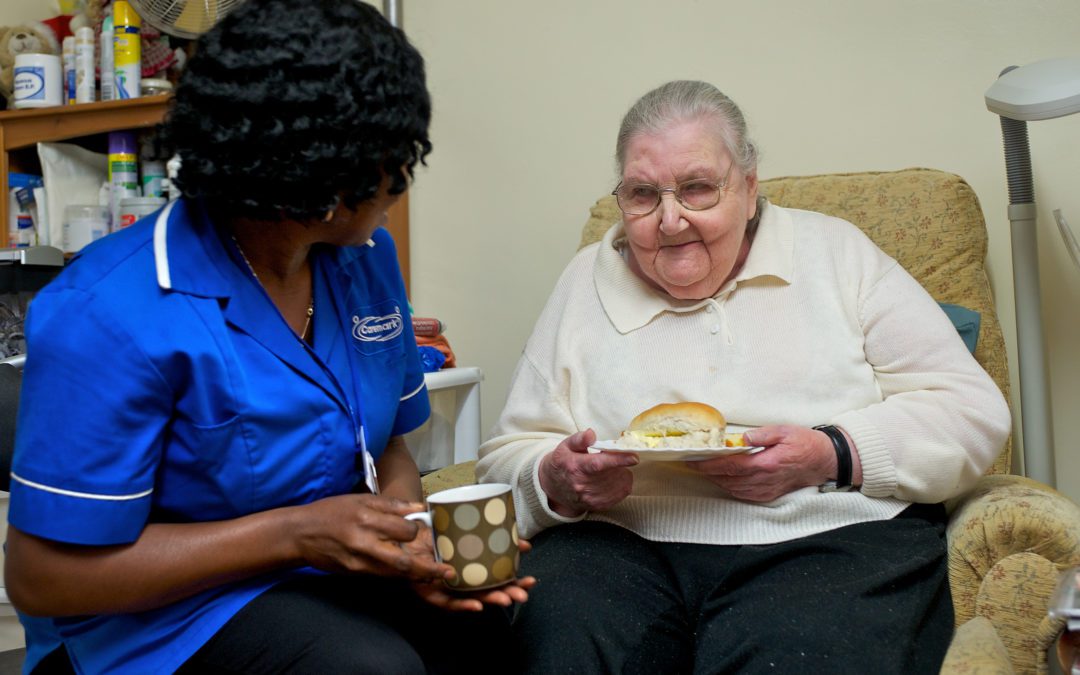 Client and care worker